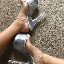 DASC-SM PLEASER Clear Detachable Ankle Straps