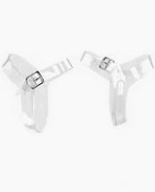 DASC-SM PLEASER Clear Detachable Ankle Straps