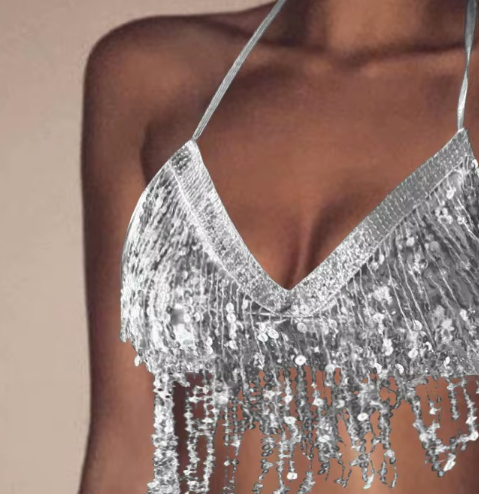 Jasmine Sequin Tassle Top