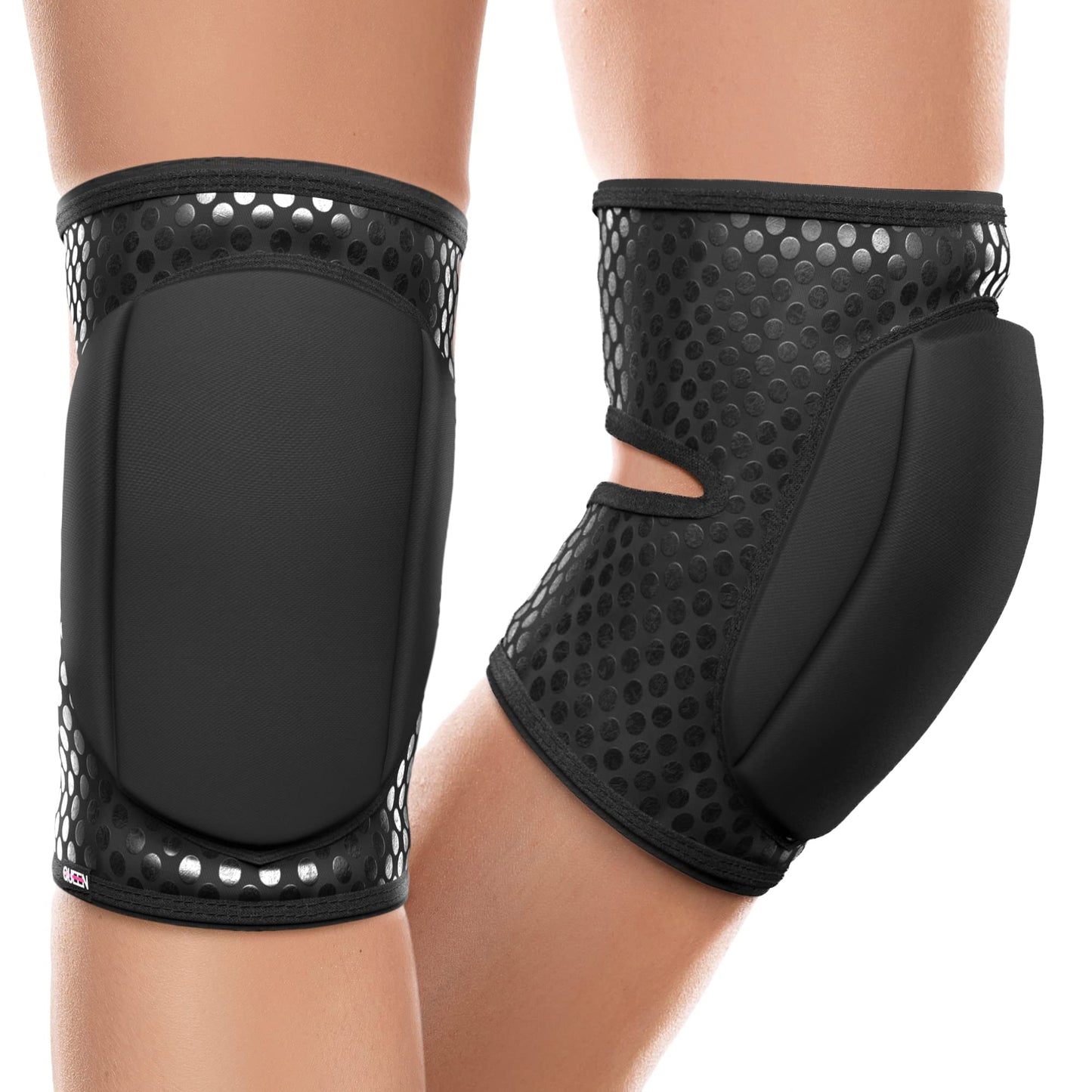 Queen Kneepads Grippy Sleek Black