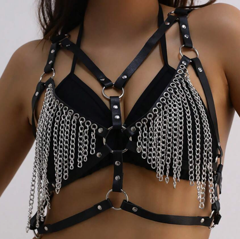 Slap And Tickle Chain Body Harness