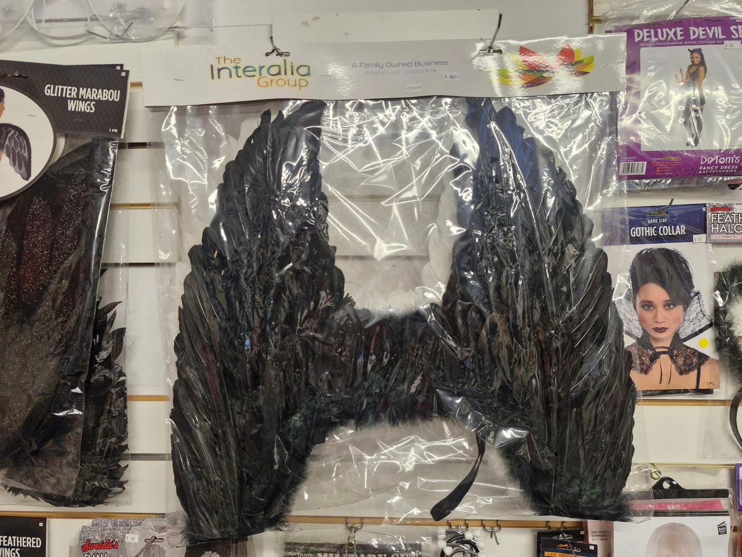 Feather Coastume Angel Wings available in Black or White
