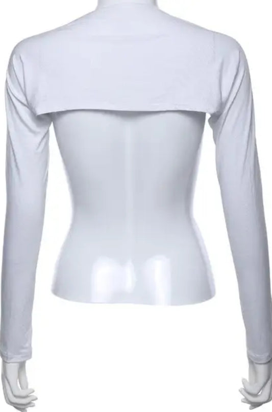 Aisha White Longsleeve shrug
