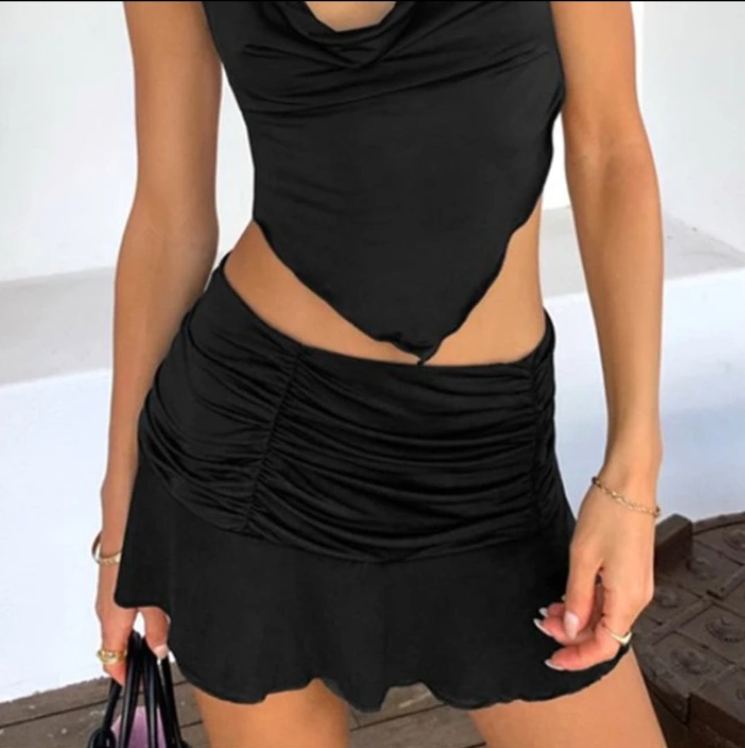Kalena Mini Runched Skirt