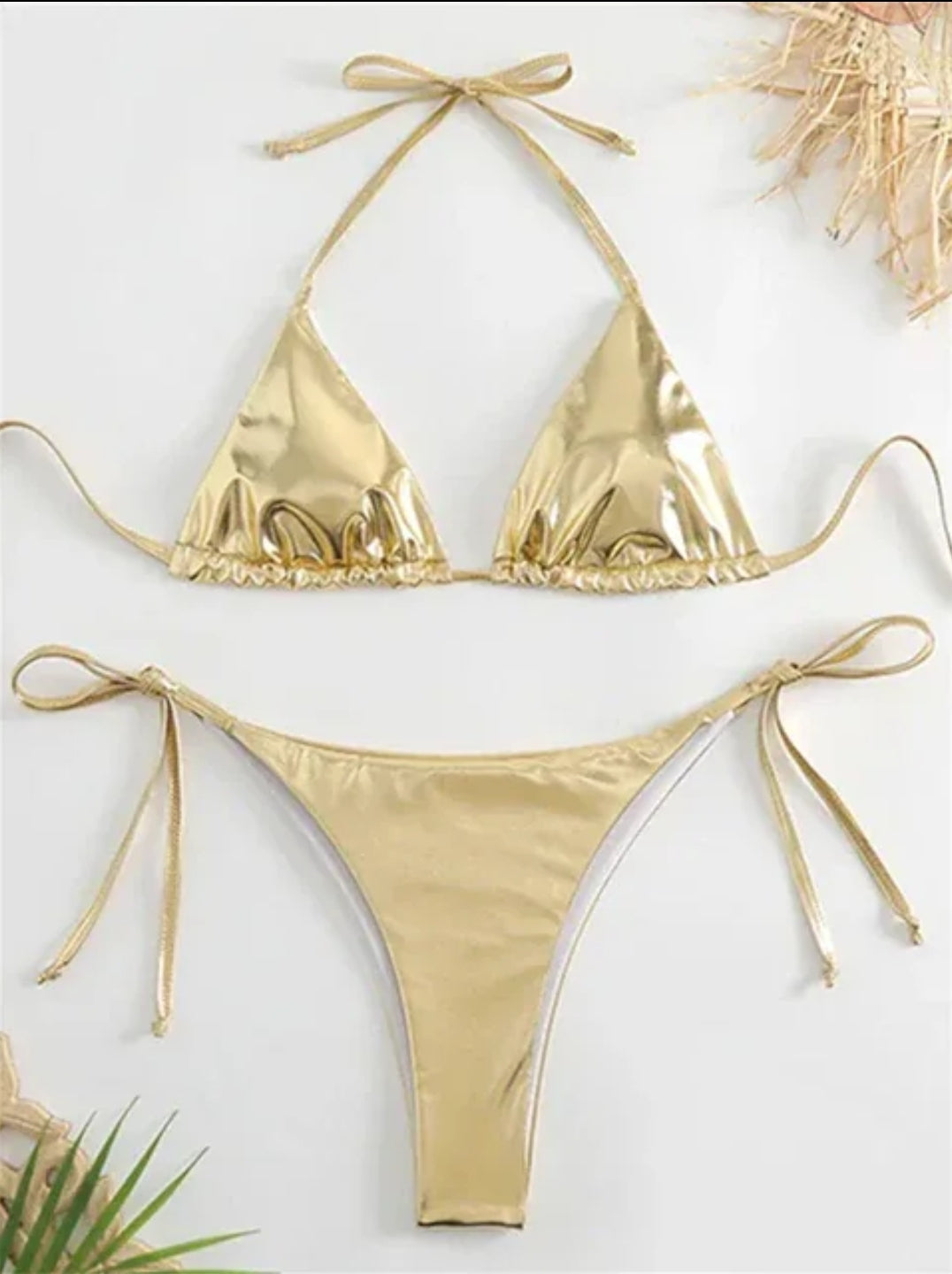 Rosie Metallic Bikini Set
