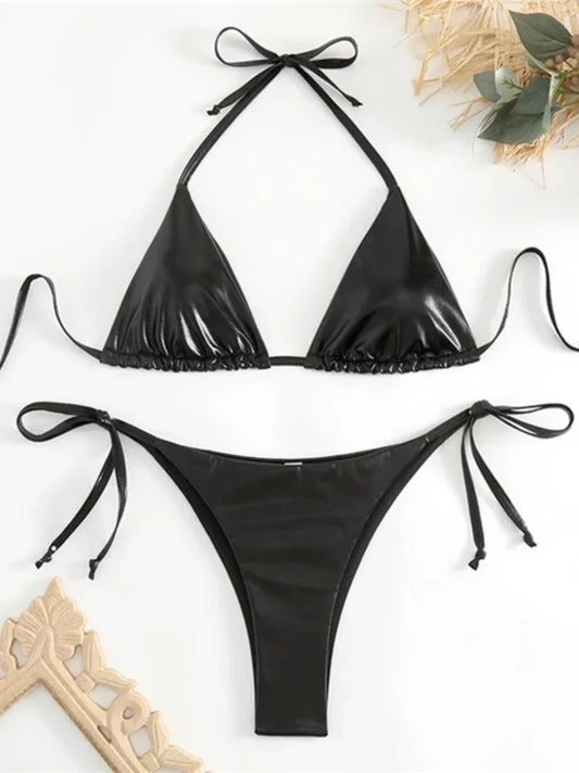 Rosie Metallic Bikini Set