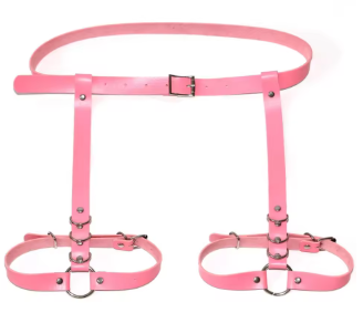Bad Barbie Pink Bondage Garter