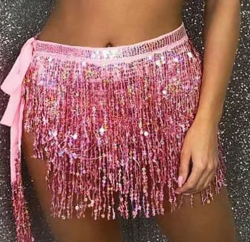 Jasmine Sequin Tassle Skirt