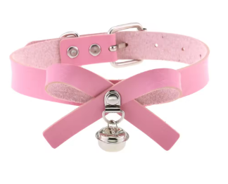 Kawaii bow bell choker