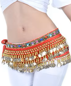Shimmy Jewel Velvet Coin Skirt