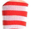 Red with White stripes